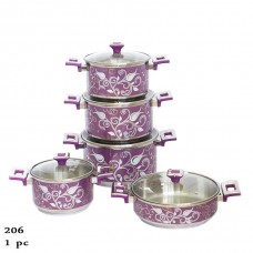 استیل، سیلا، سرویس قابلمه 10 پارچه طرحدار لارا murdum206