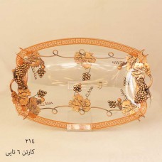برونز مسی میوه خوری دسته دار طرح ورساچه