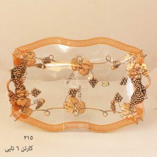برونز مسی میوه خوری دسته دار طرح ورساچه