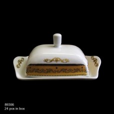 چینی تقدیس لمونژ طلایی کره خوری درب دار گرد