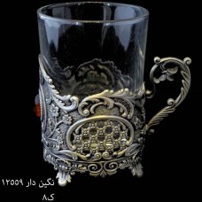 فنجان پیوتر نگین دار 