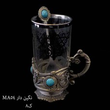 فنجان پیوتر نگین دار 
