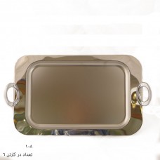 استیل، سینی شاینی بزرگ دسته گرد